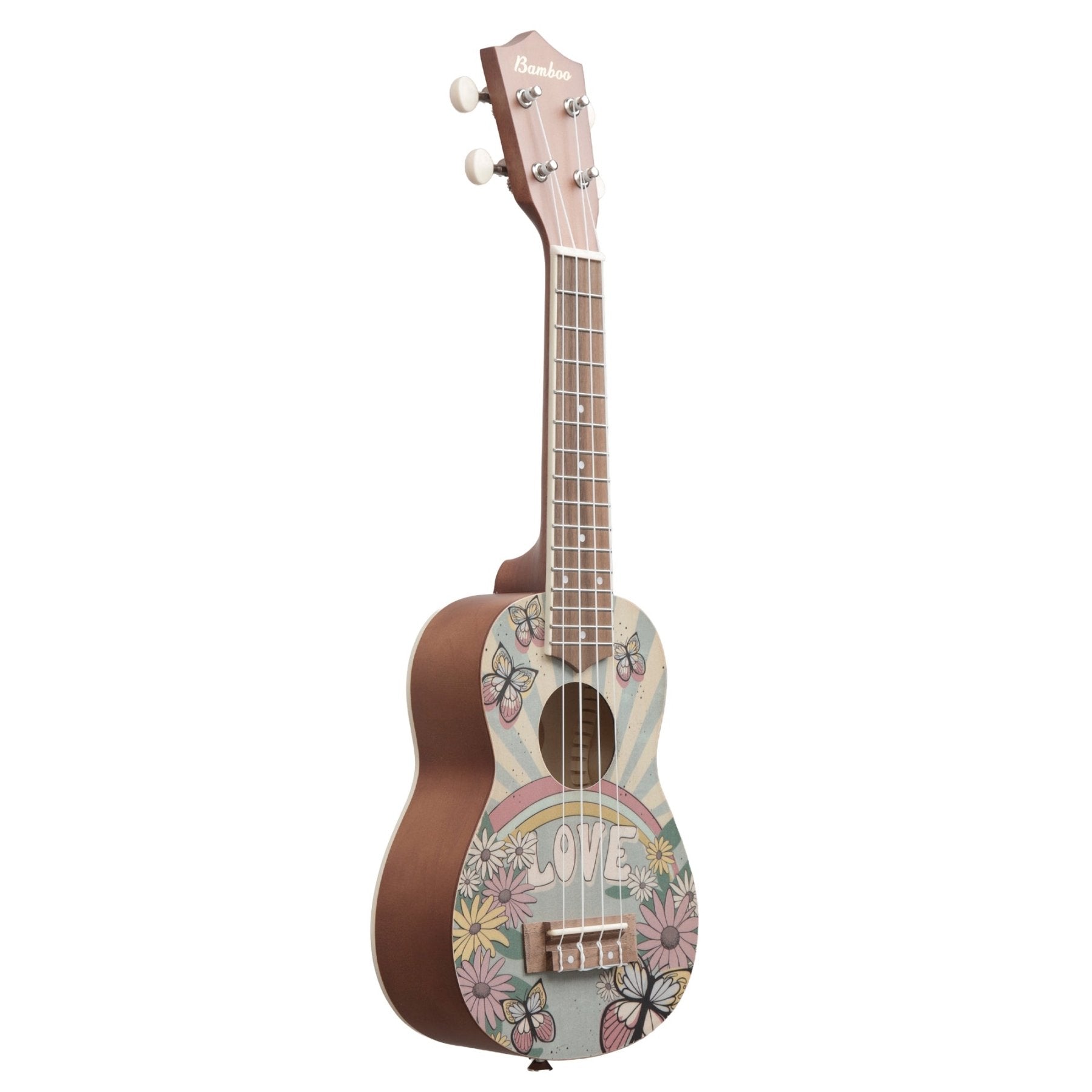 Ukelele Soprano Mystical Butterfly - Incluye Funda - Bamboo Música