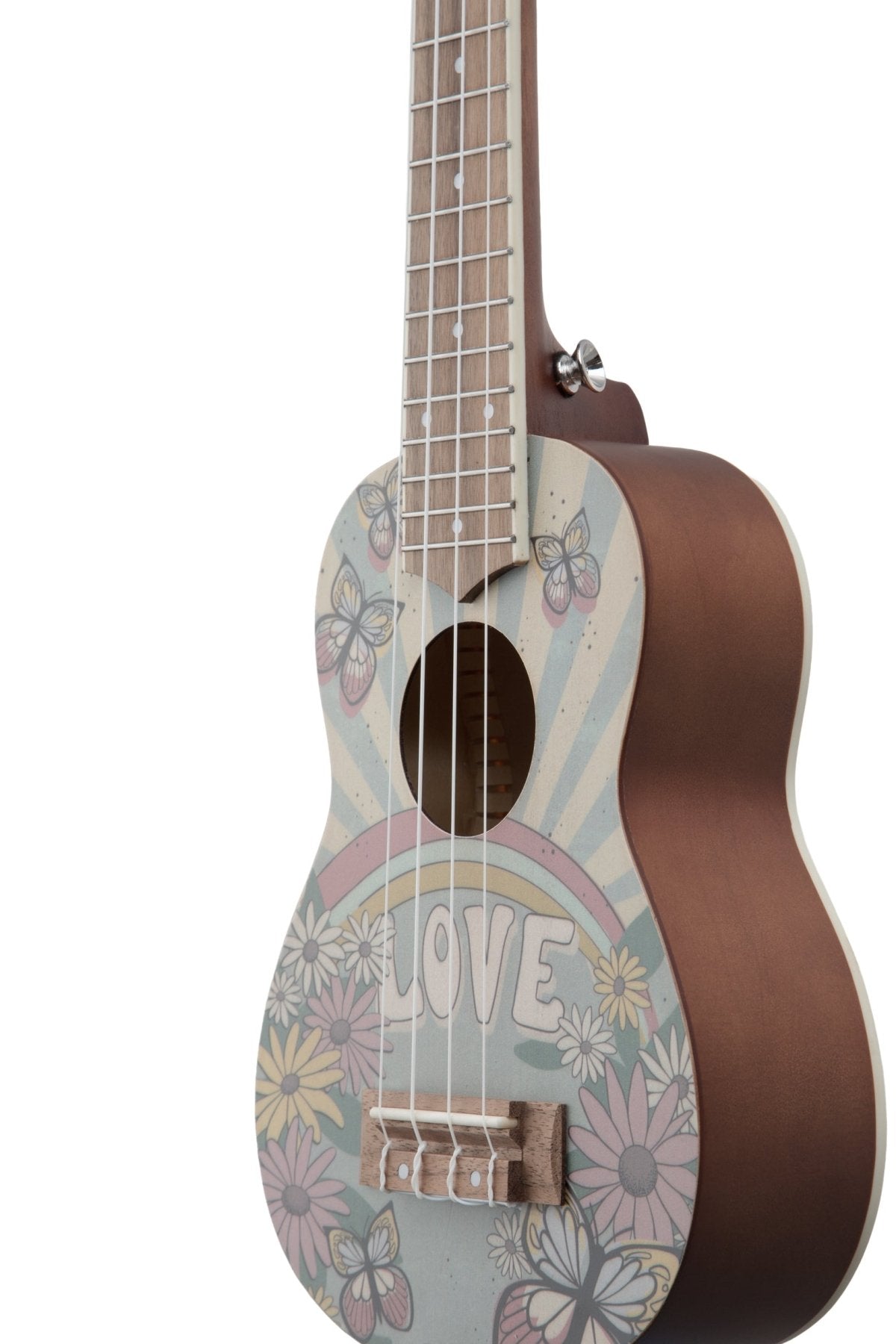 Ukelele Soprano Mystical Butterfly - Incluye Funda - Bamboo Música