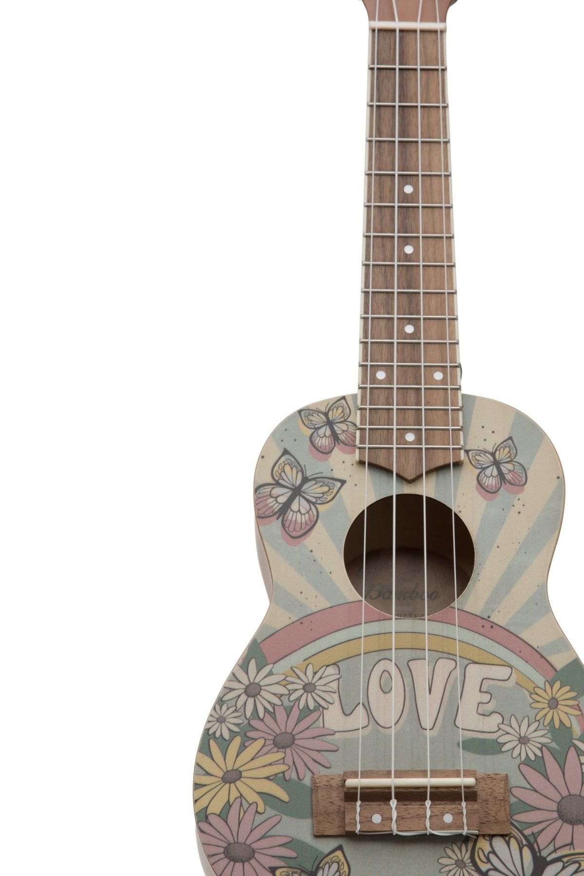 Ukelele Soprano Mystical Butterfly - Incluye Funda - Bamboo Música