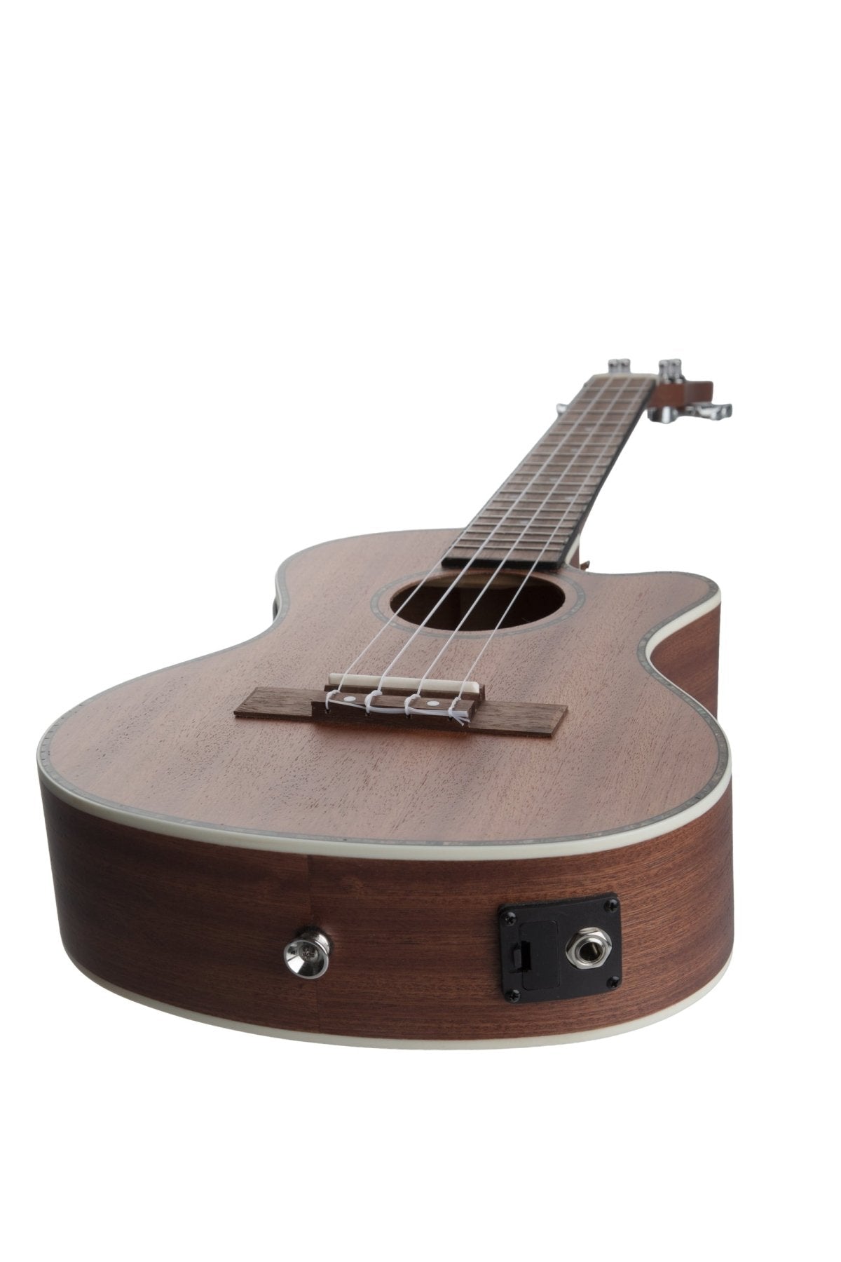 Ukelele Tenor Electroacustico Sapele con Corte - Incluye Funda Acolchada - Bamboo Música