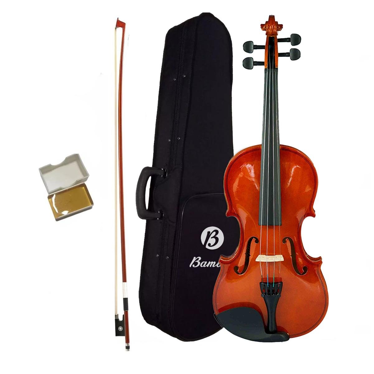 Violín 3/4 con Estuche rigido, Arco y Brea. Ideal para estudiantes - Bamboo Música