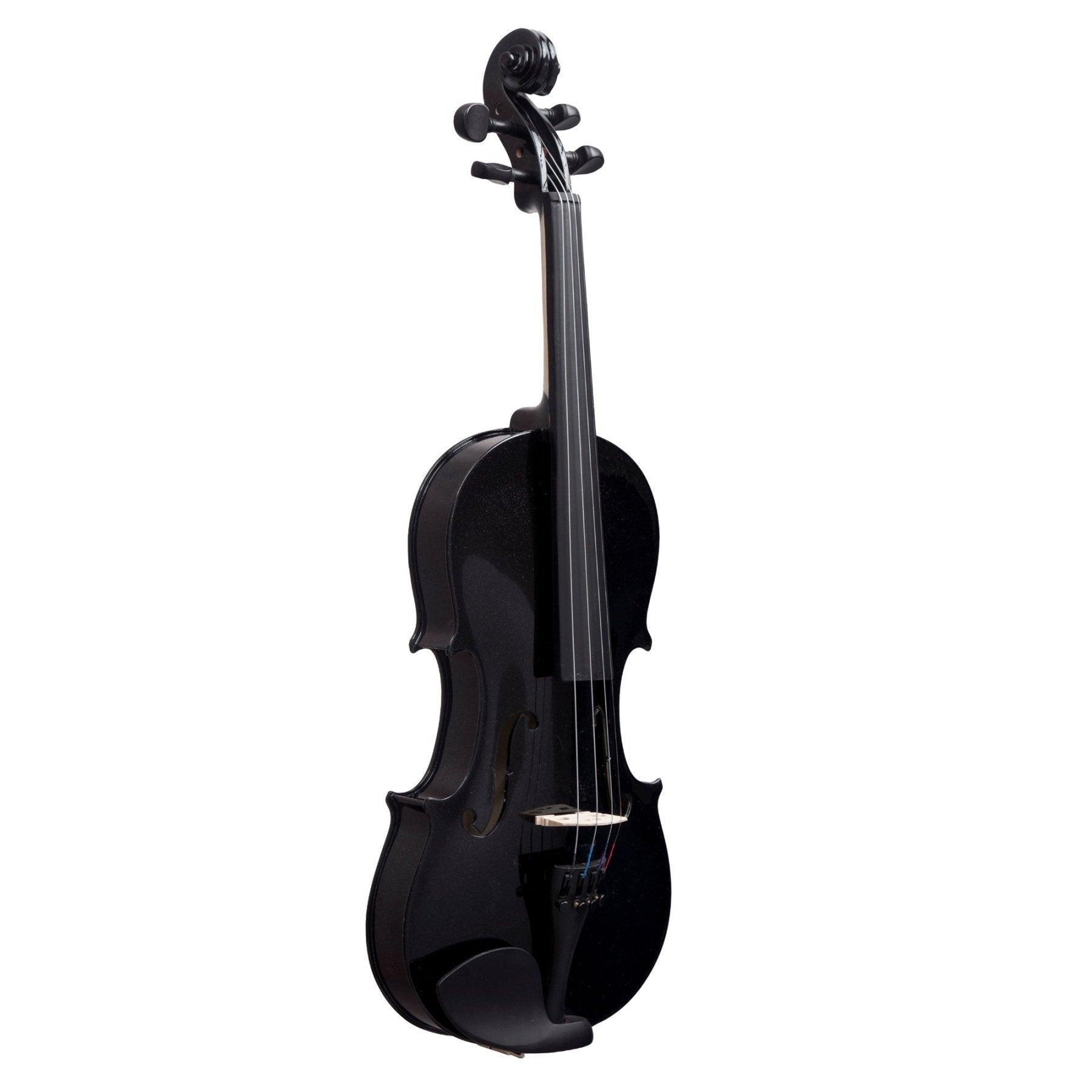 Violín 4/4 Negro con Estuche rigido, Arco y Brea. Ideal para estudiantes. - Bamboo Música