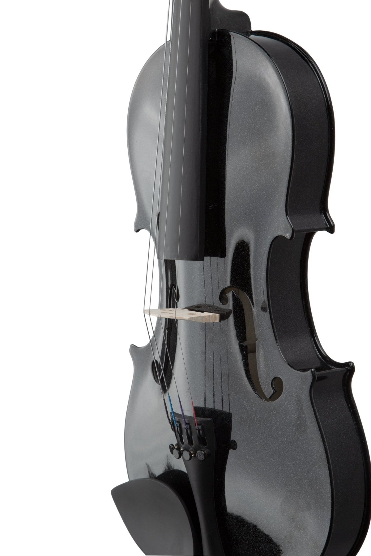 Violín 4/4 Negro con Estuche rigido, Arco y Brea. Ideal para estudiantes. - Bamboo Música