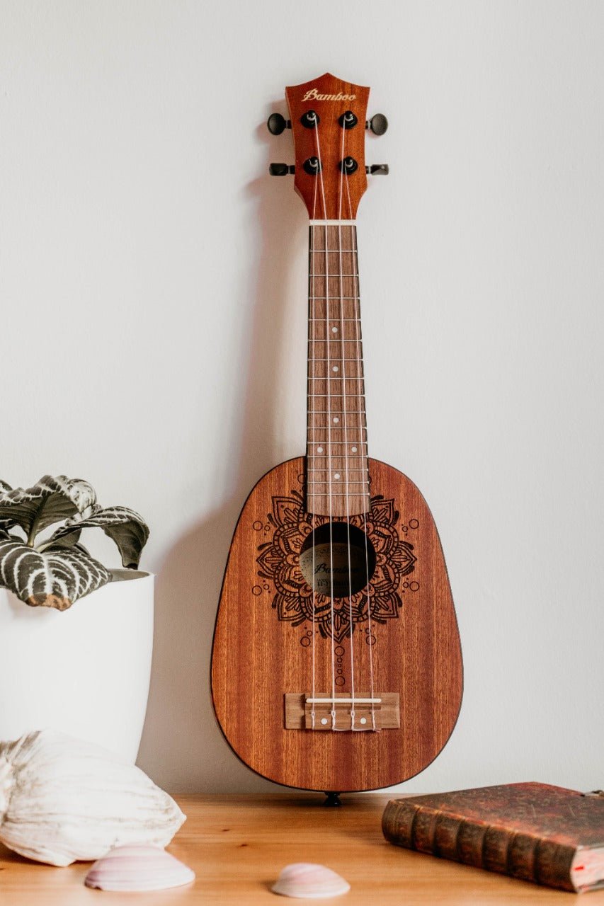 Ukelele Concierto Sapele Prana - Incluye Funda Acolchada - Bamboo Música