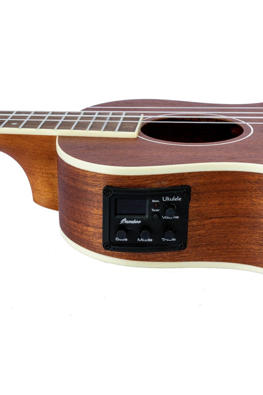 Ukelele Tenor Sapele Electroacústico - Incluye Funda Acolchada - Bamboo Música